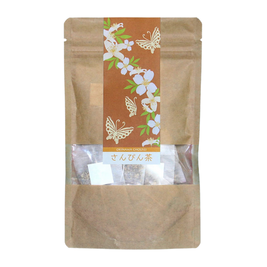 Okinawa Sanpin (Jasmine) Tea ~ Jasmine, Green & White Leaf Tea Mix ~ 2g x 20 Teabags